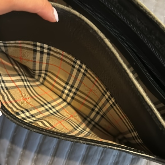 Burberry black clutch